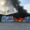 آتش سوزی در کارخانه تولید کاشی و سرامیک | عکس از : حمید چنارانی
