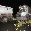 تصادف کامیون و تریلر بنزین | عکس از : حمید چنارانی