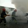 آتش سوزی خودرو سواری توسط آتش نشانان مهار شد