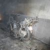 آتش سوزی موتور سیکلت | عکس از : مسعود عین آبادی