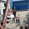 نجات کارگر ساختمان از درون استخر درحال ساخت