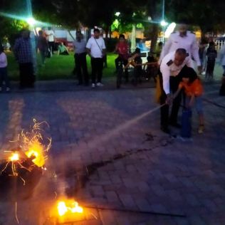 آتش نشانی نیشابور - آموزش ایمنی محلات در بوستان دانشجو برگزار شد