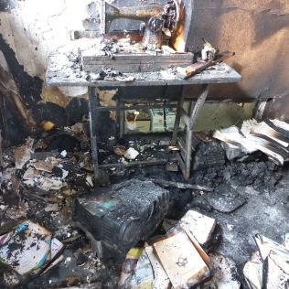 آتش نشانی نیشابور - نقص فنی بخاری منزل مسکونی را به آتش کشید 