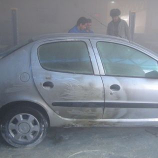 آتش نشانی نیشابور - آتش سوزی خودرو رانا