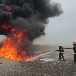 آتش نشانی نیشابور - برگزاری مانور عملیاتی اطفای حریق و امداد و نجات
