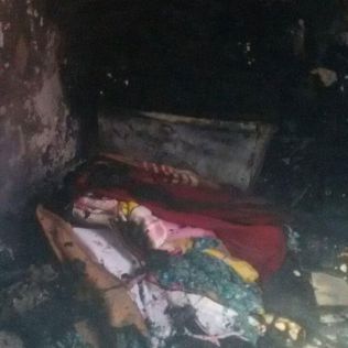 آتش نشانی نیشابور - آتش سوزی منزل مسکونی در شب یلدا